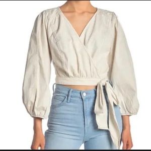 NWT Creme Free People Sophie Wrap Jacket/Top Size XS